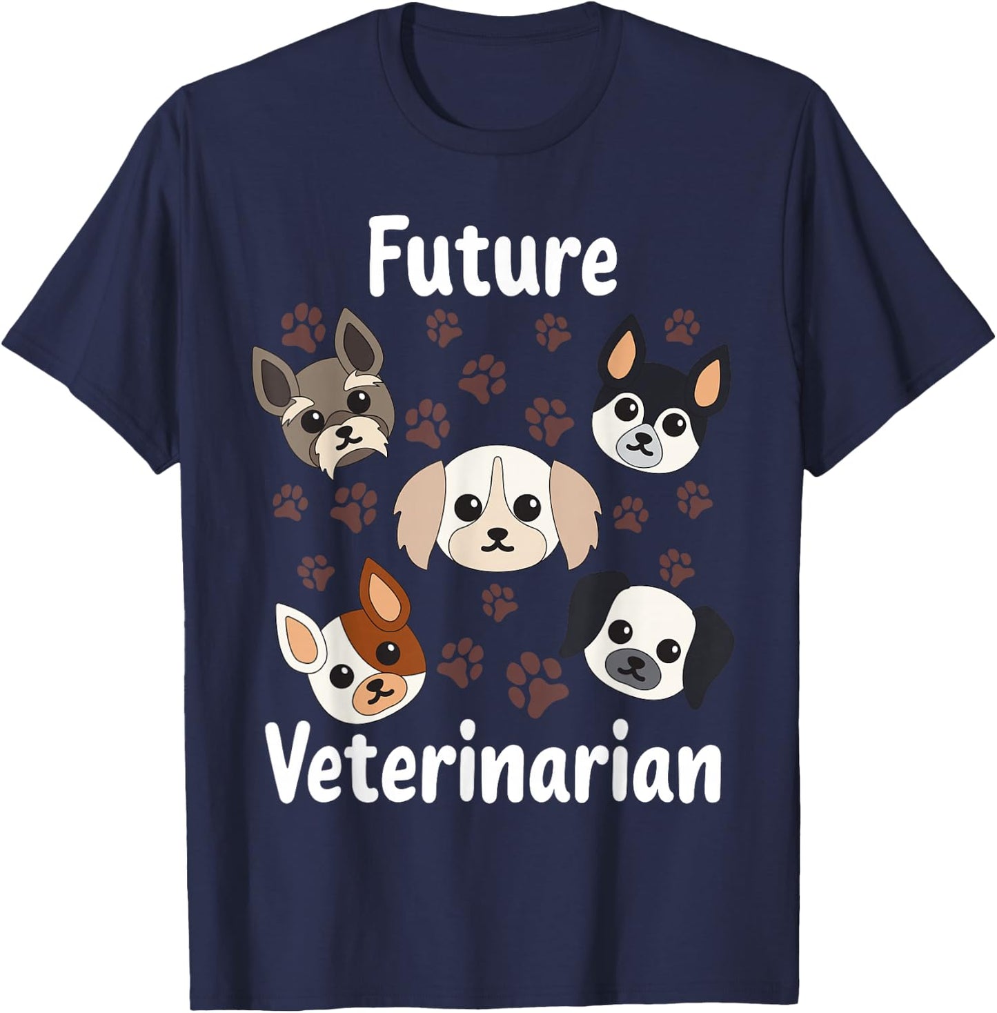 Cool Soon To Be Animal Doctor Boys Girls Funny Future Veterinarian Outfit | Cute Aspiring Vets Kids T-Shirt - T-Shirt | Navy