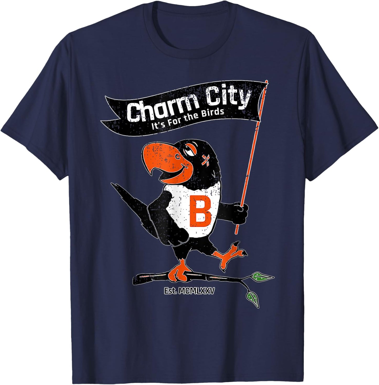 Baltimore Birds Maryland Charm City Pride T-Shirt - T-Shirt | Navy