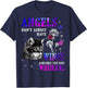 Angels Don’t Always Have Wings Sometimes They Have Whiskers T-Shirt - T-Shirt | Navy