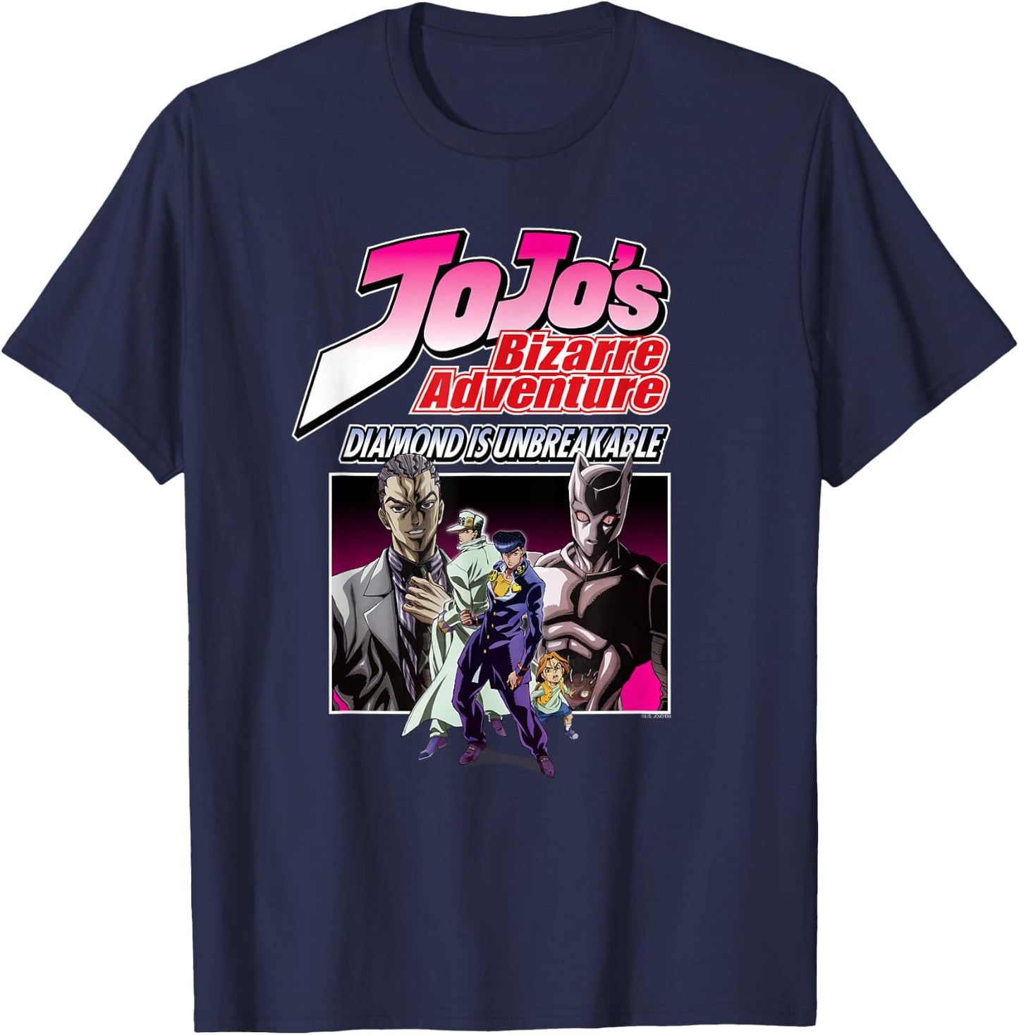 JoJo Diamond is Unbreakable Deadly Queen Bites The Dust T-Shirt - T-Shirt | Navy