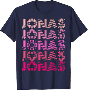 Jonas Vintage Retro Pink T-Shirt - T-Shirt | Navy