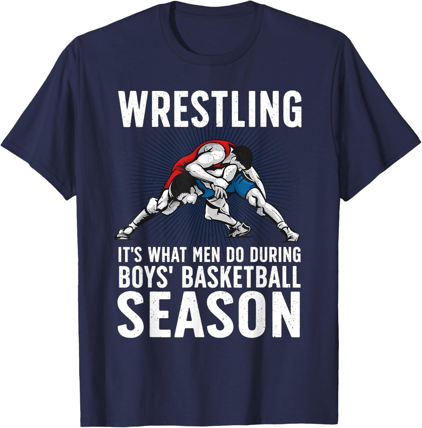 Cool Wrestling Art Boys Wrestle Wrestler Wrestling T-Shirt - T-Shirt | Navy