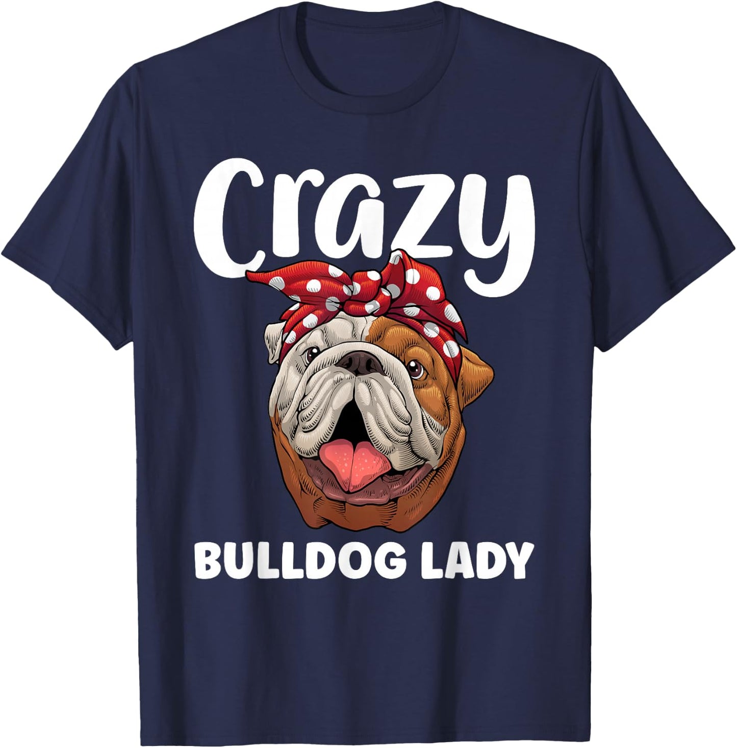 Cool Bulldog Mom Girls English Bulldog Lover Owner T-Shirt - T-Shirt | Navy