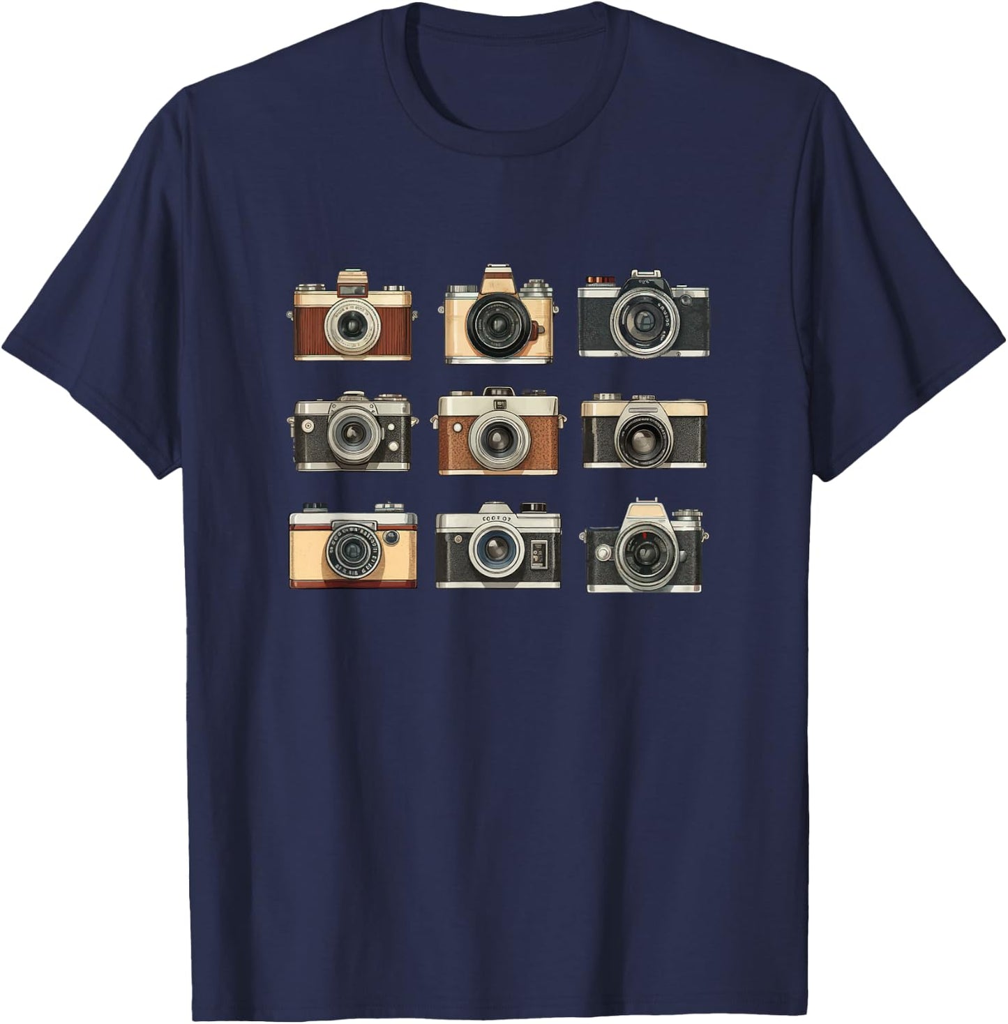 Vintage Camera Photography T-Shirt - T-Shirt | Navy