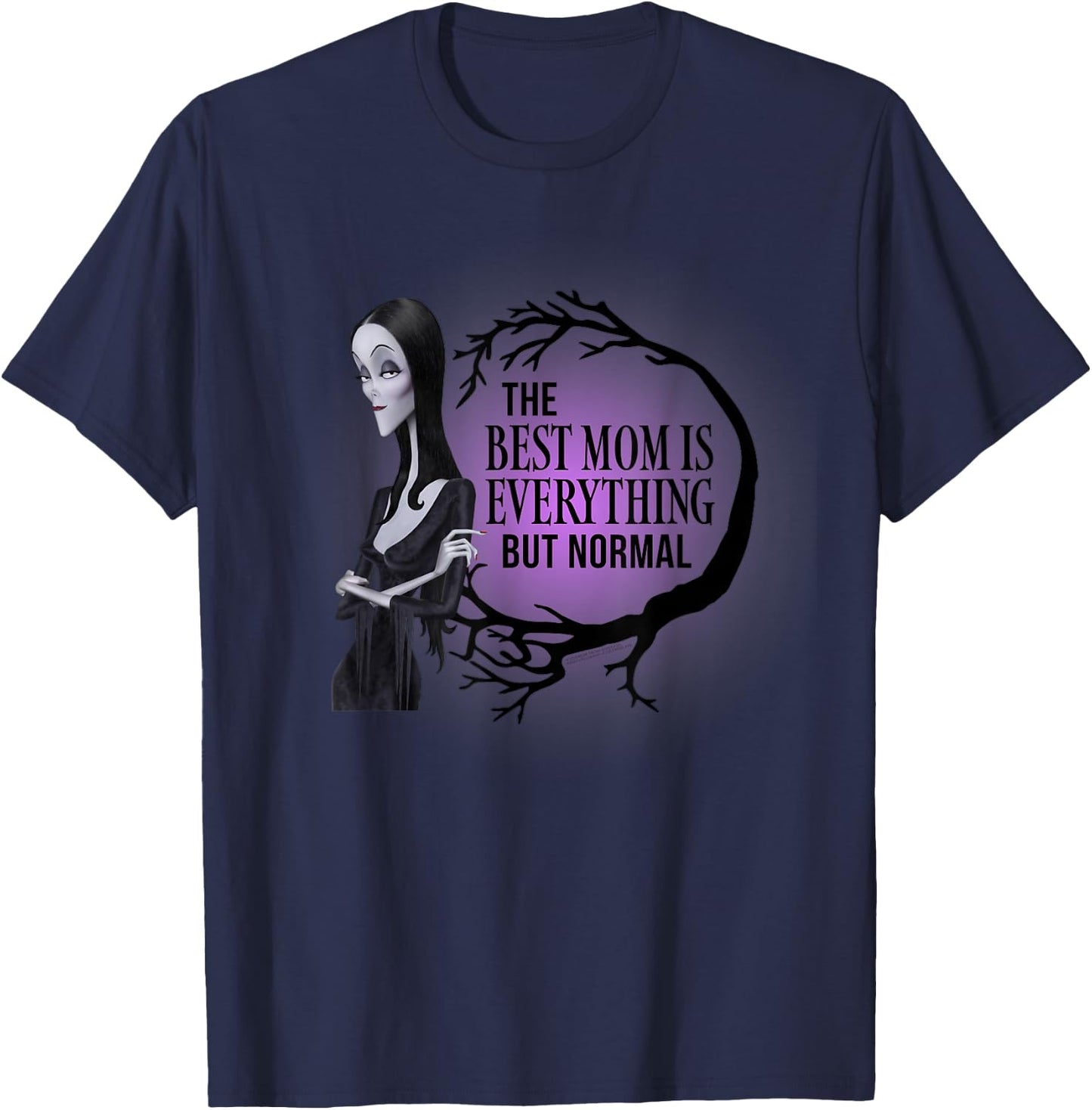 The Addams Family Animated Movies – Mother's Day Morticia T-Shirt - T-Shirt | Navy