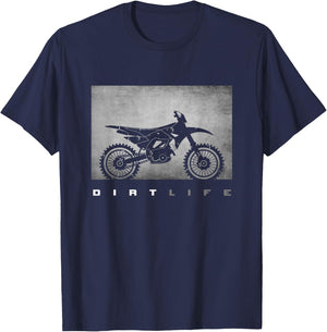Dirt Bike Motocross Apparel - Dirt Bike Motocross T-Shirt - T-Shirt | Navy