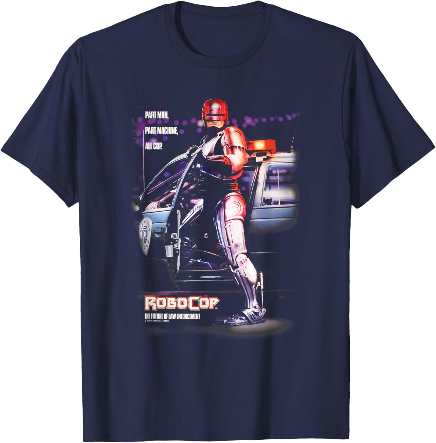Robocop Poster T-Shirt - T-Shirt | Navy
