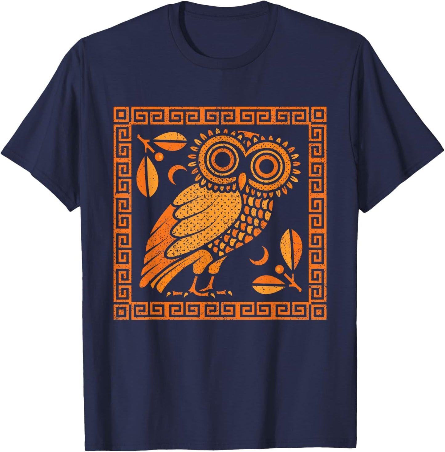 Pottery Greece Ceramic Artist Greek Owl Of Athena T-Shirt - T-Shirt | Navy