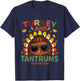 Turkey And Tantrums Toddler Life Thankful Gobble Kids outfit T-Shirt - T-Shirt | Navy