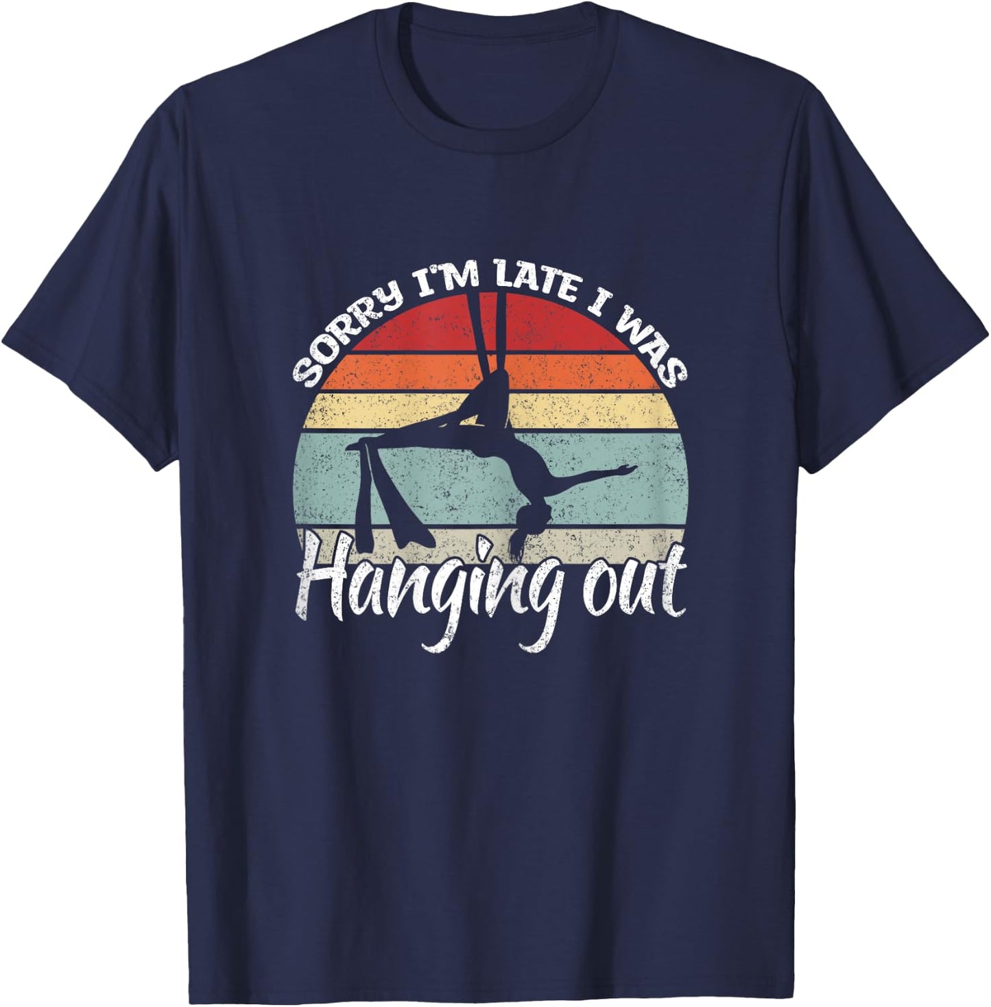 Aerial Silk Dancer Aerialist & Aerial Yoga T-Shirt - T-Shirt | Navy