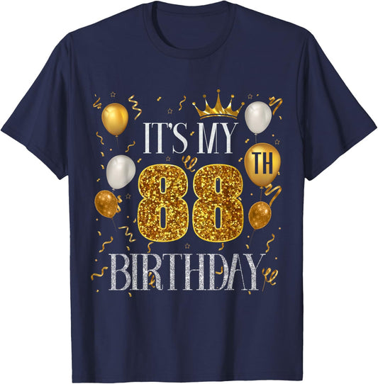 Its My 88th Birthday Happy 1935 Birthday Women T-Shirt - T-Shirt | Navy