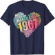 MARCH GIRL 1967 Awesome Fabulous Big Heart 55th Birthday T-Shirt - T-Shirt | Navy