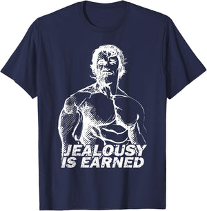 Bodybuilding Gym Inspiration Arnold Old School Golden Era T-Shirt - T-Shirt | Navy