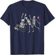 Nurse Skeletons Funny Halloween Healthcare CNA Medical Crew T-Shirt - T-Shirt | Navy