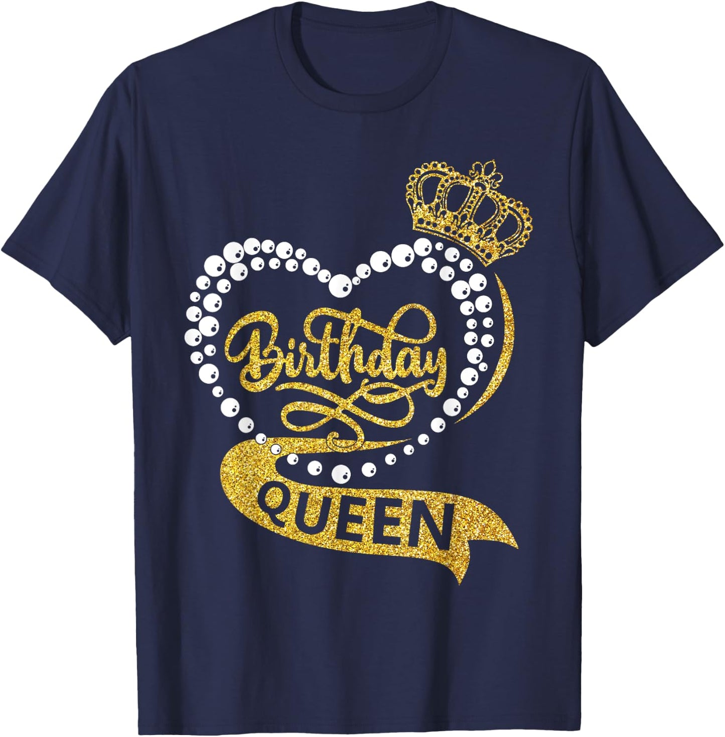 Birthday Queen Squad It's My Birthday Women Girl Matching T-Shirt - T-Shirt | Navy
