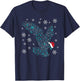 Funny Eagles Christmas Costume Eagle Santa XMAS Humor T-Shirt - T-Shirt | Navy