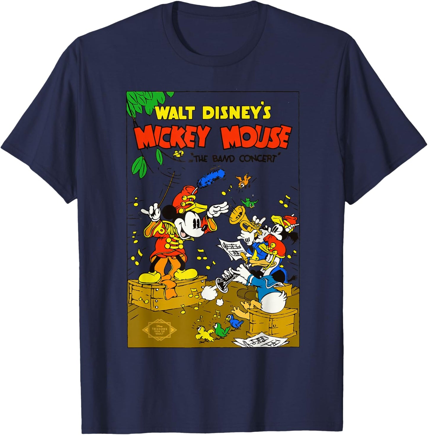 Disney Mickey Mouse The Band Concert Donald Duck Vintage T-Shirt - T-Shirt | Navy