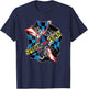 Marvel Spider-Man: Across the Spider-Verse Spider-Punk Web T-Shirt - T-Shirt | Navy