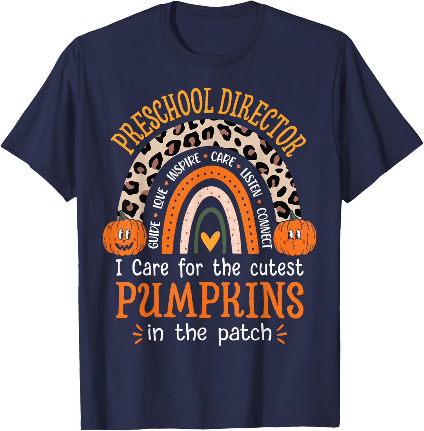 Preschool Director Funny Halloween Preschool Director T-Shirt - T-Shirt | Navy