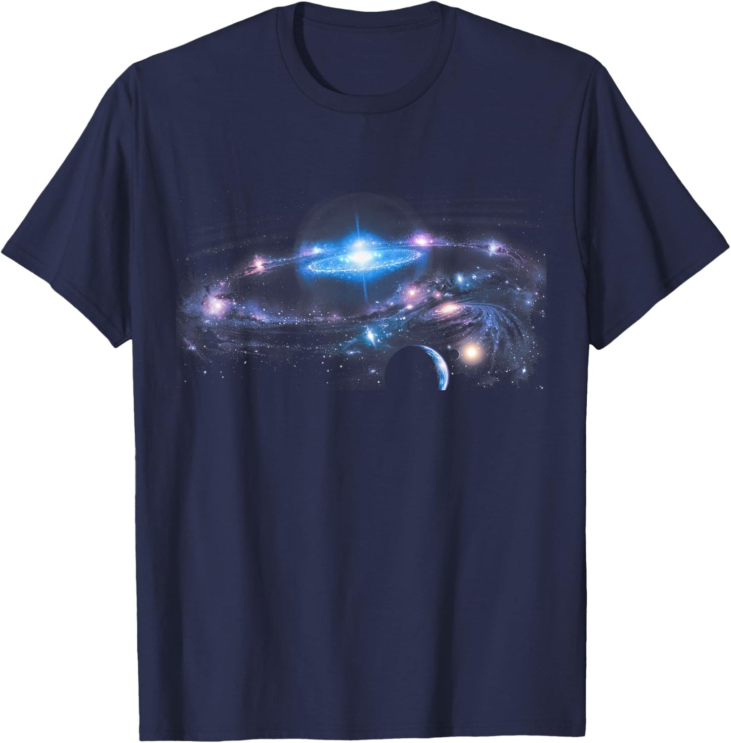 Universe Galaxy Sky Black Hole Physics Science Space Teacher T-Shirt - T-Shirt | Navy