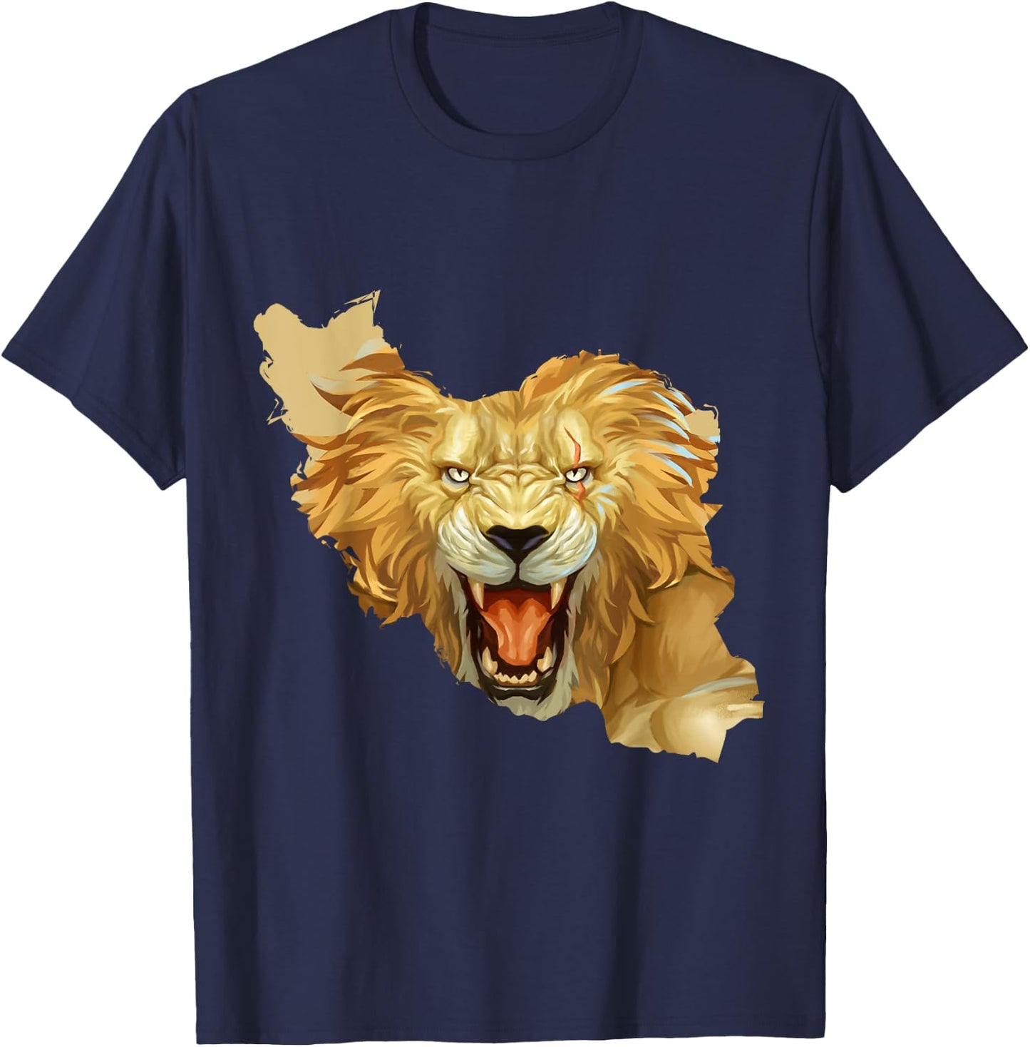 Iran Lion Map Flag | Persian Iranian Free Iran T-Shirt - T-Shirt | Navy