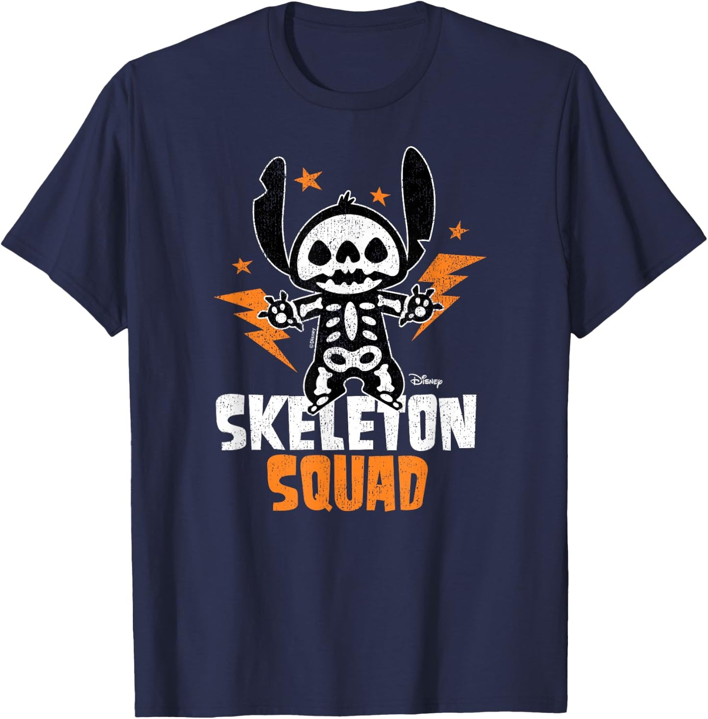 Lilo And Stitch - Skeleton Squad T-Shirt - T-Shirt | Navy