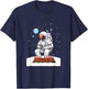 Chess player astronaut chess board chess game chess game T-Shirt - T-Shirt | Navy