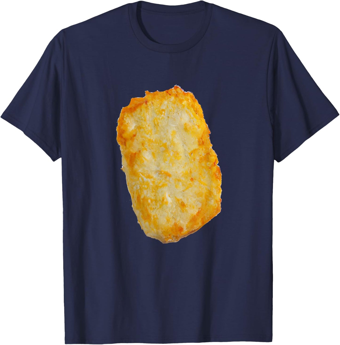 Breakfast and Brunch Hash Brown Potatoes T-Shirt - T-Shirt | Navy