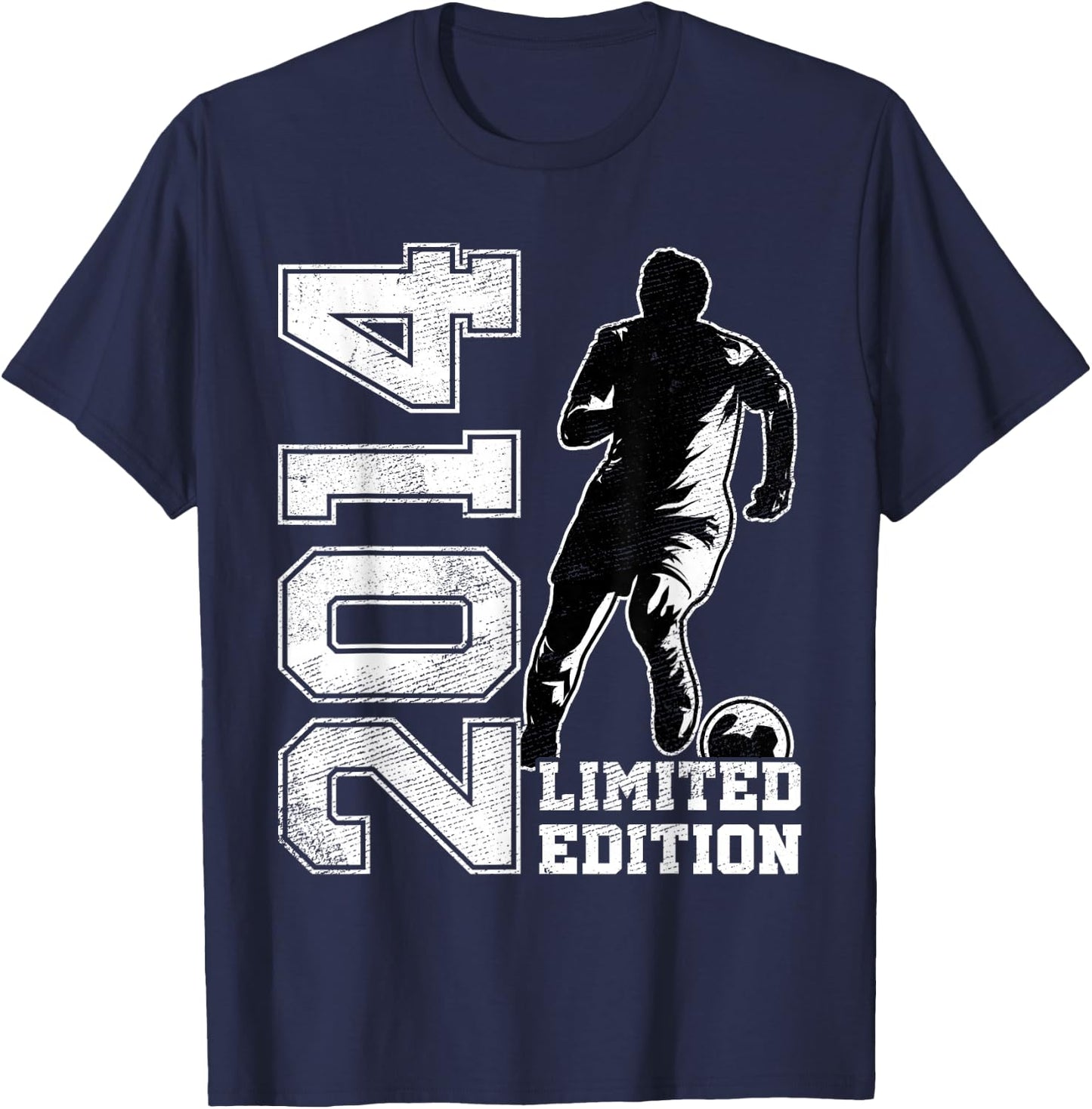 11th Birthday Soccer Limited Edition 2014 11 Years Old T-Shirt - T-Shirt | Navy