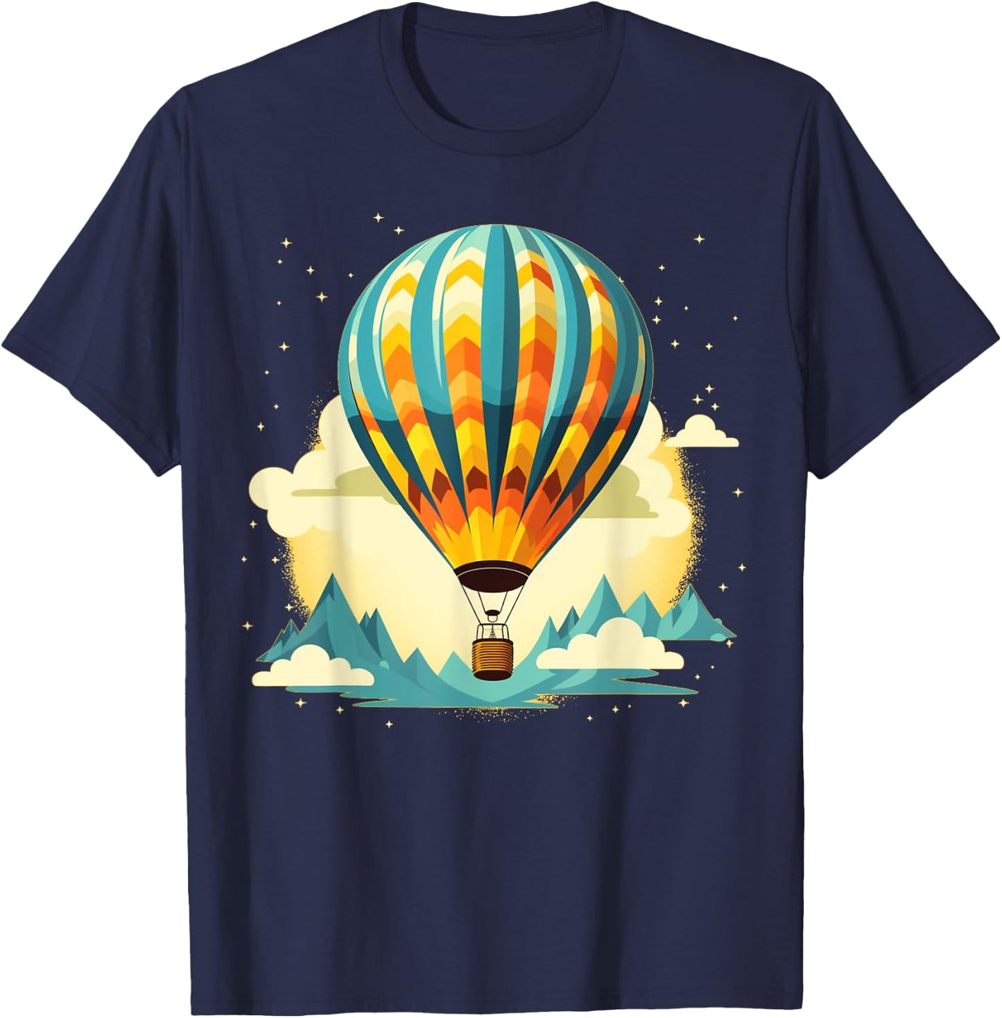 Funny hot Air Balloon for new Adventures Lovers T-Shirt - T-Shirt | Navy