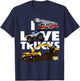 I Love Trucks T-Shirt - T-Shirt | Navy