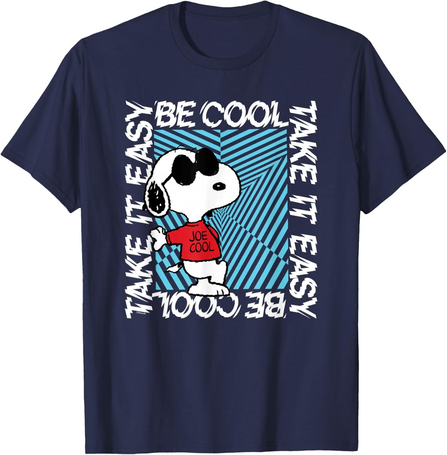 Peanuts - Be Cool Snoopy T-Shirt - T-Shirt | Navy