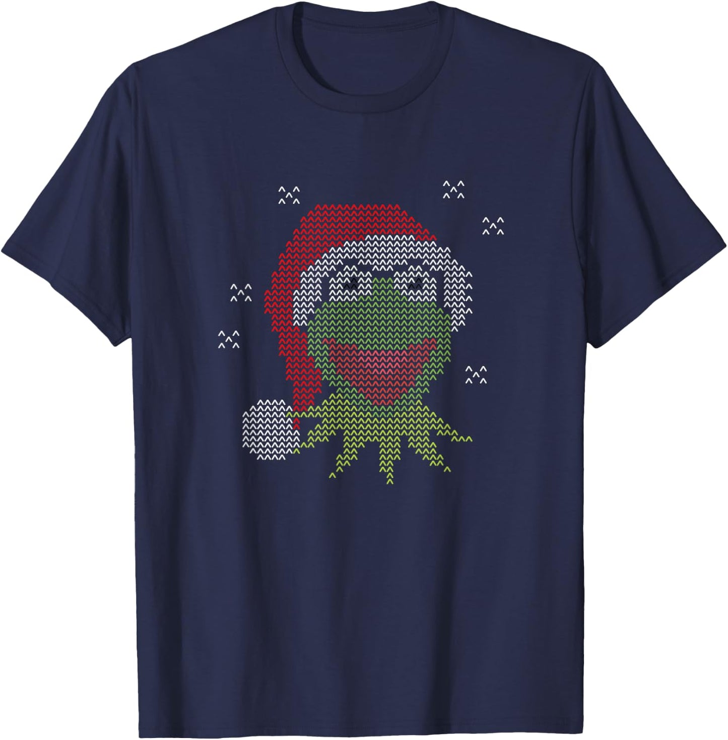 Disney The Muppets Christmas Kermit The Frog With Santa Hat T-Shirt - T-Shirt | Navy