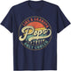 Pops Like a Grandpa Only Cooler Retro Gift Pops Dad Grandpa T-Shirt - T-Shirt | Navy