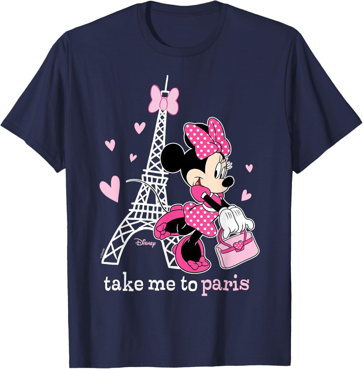 Disney - Minnie Take Me to Paris T-Shirt - T-Shirt | Navy