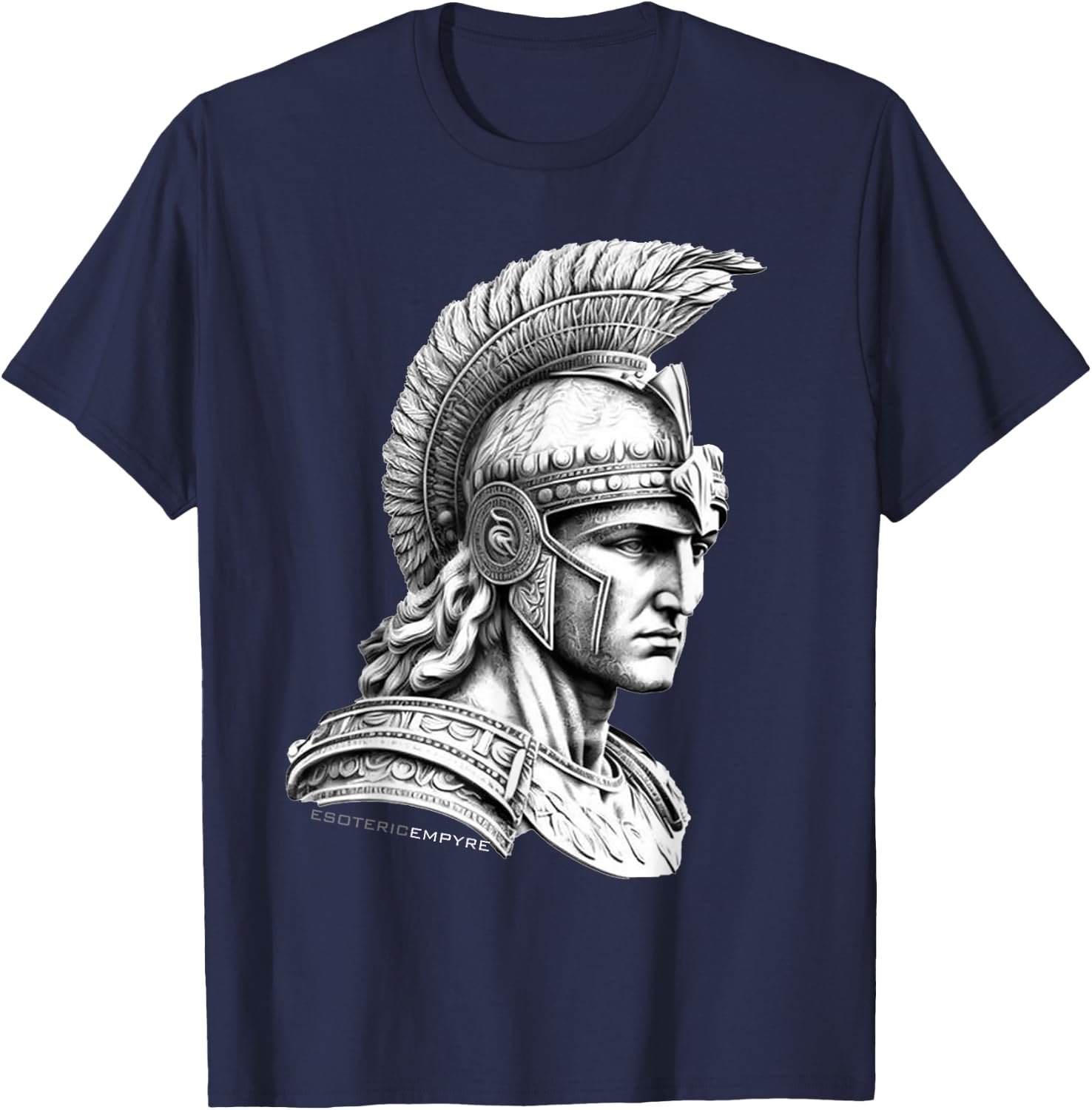 Esoteric Empyre Aries Greek God of War Mars - -Kids, Black, Small T-Shirt - T-Shirt | Navy