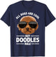 Cute Doodle Women Golden Doodle Labradoodle Dog T-Shirt - T-Shirt | Navy