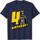 Batman 4th Birthday T-Shirt - T-Shirt | Navy