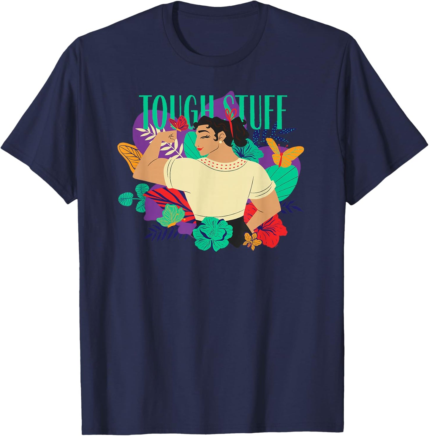 Disney Encanto Luisa Tough Stuff Floral Paradiso T-Shirt - T-Shirt | Navy