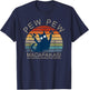 Paintball Cat Pew Pew Madafakas Crazy Cat Funny Paintball T-Shirt - T-Shirt | Navy