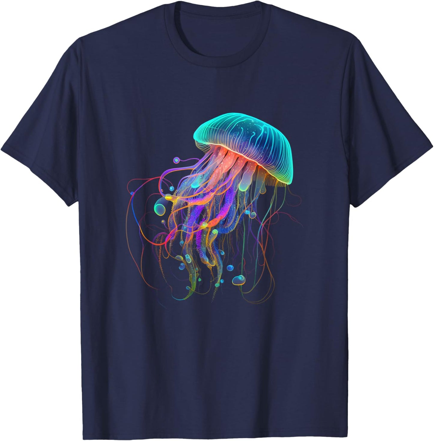 Jellyfish Ocean Animal Scuba Diving Jelly Fish T-Shirt - T-Shirt | Navy