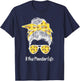 Bus Monitor Life School Bus Monitor Messy Bun T-Shirt - T-Shirt | Navy