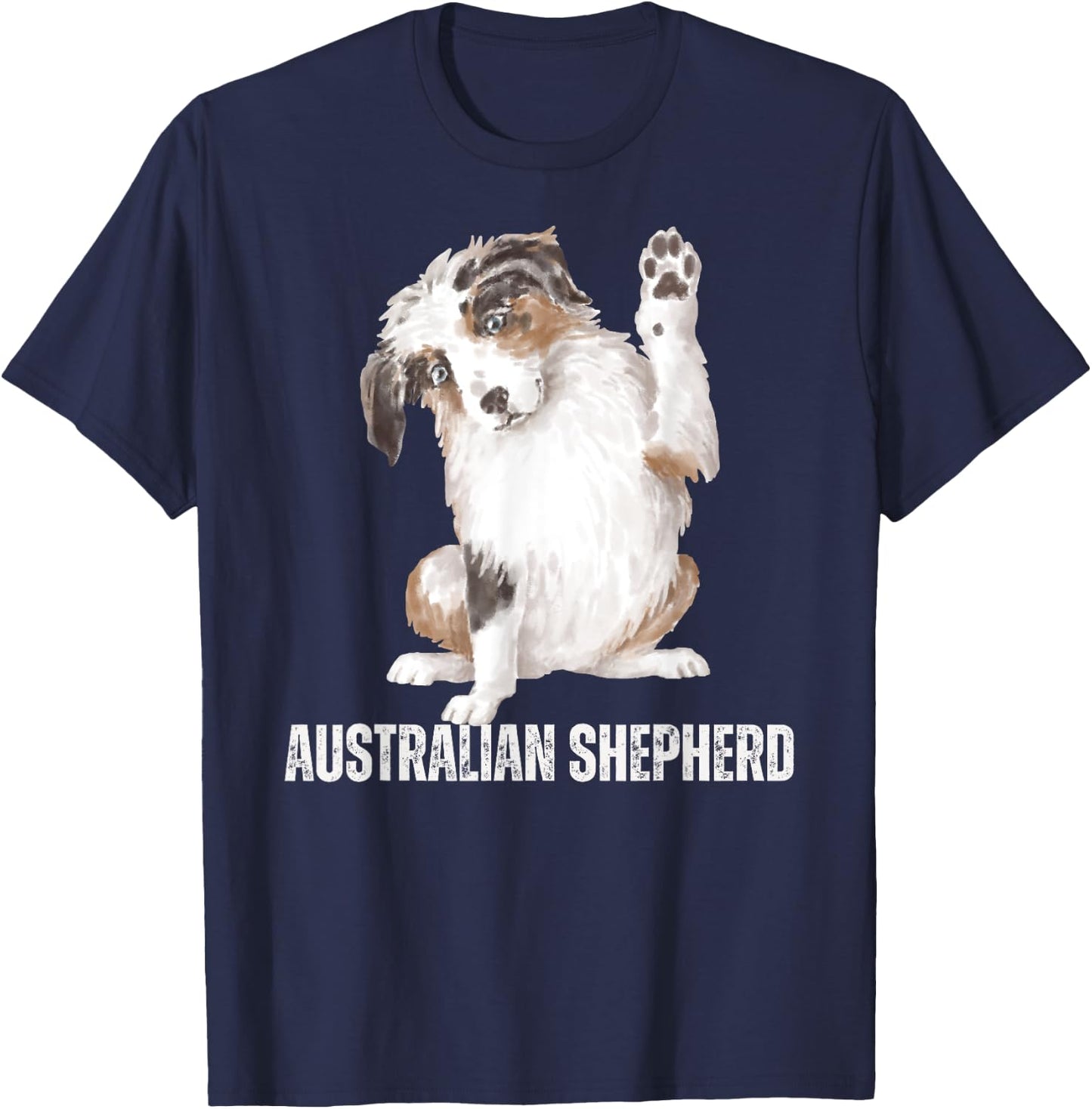Australian Shepherd Dog Lover Gifts Shirt Aussie Dog T-Shirt - T-Shirt | Navy