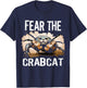 Fear the Crabcat - Funny Crab cat Cryptid Cryptozoology Men Women Kids T-Shirt - T-Shirt | Navy