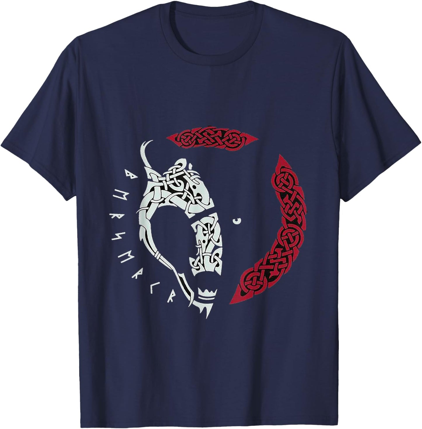 Viking Wolf T-Shirt - T-Shirt | Navy