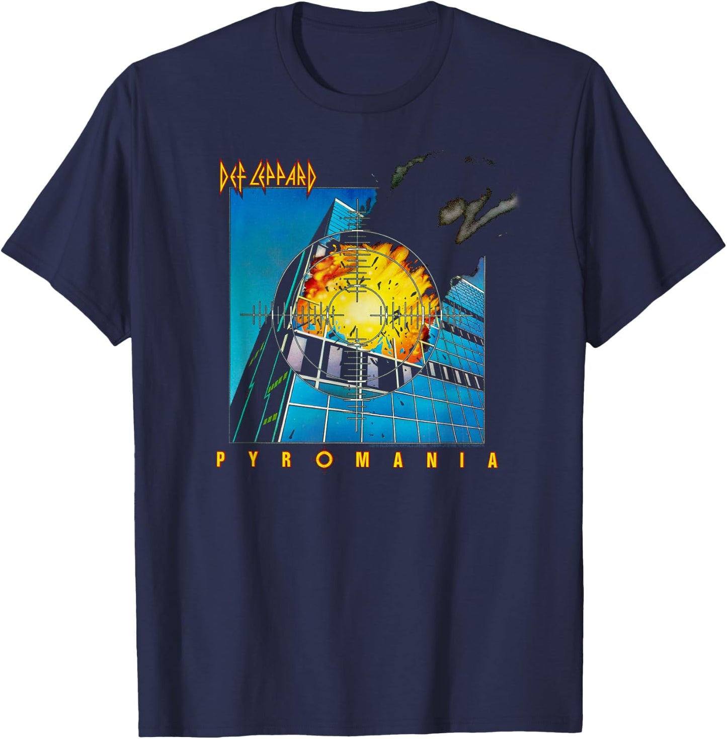 Def Leppard - Pyromania Album T-Shirt - T-Shirt | Navy