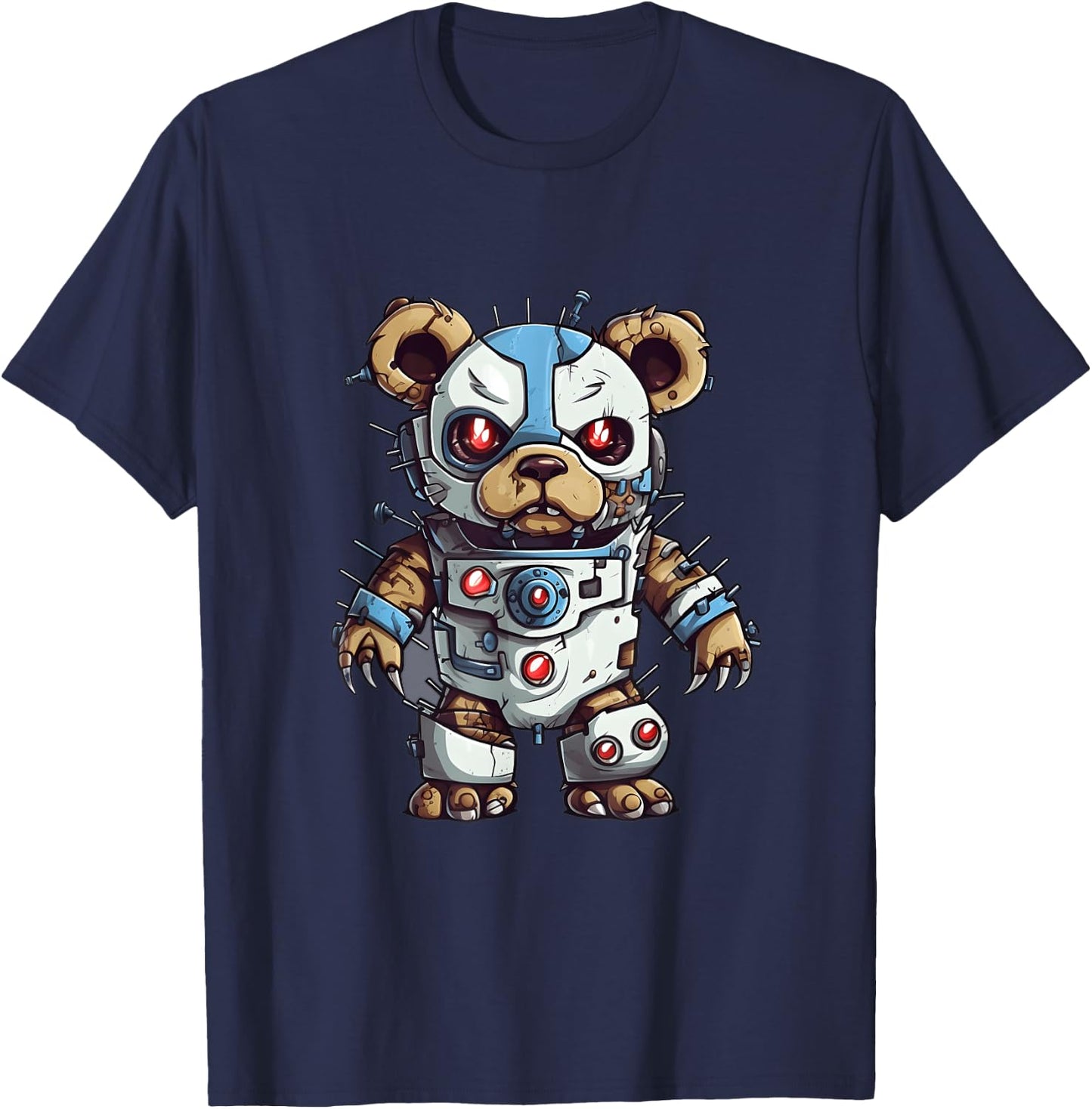 Robot Teddy Bear, Hip Hop Teddy Bear, Cyborg Teddy Bear T-Shirt - T-Shirt | Navy