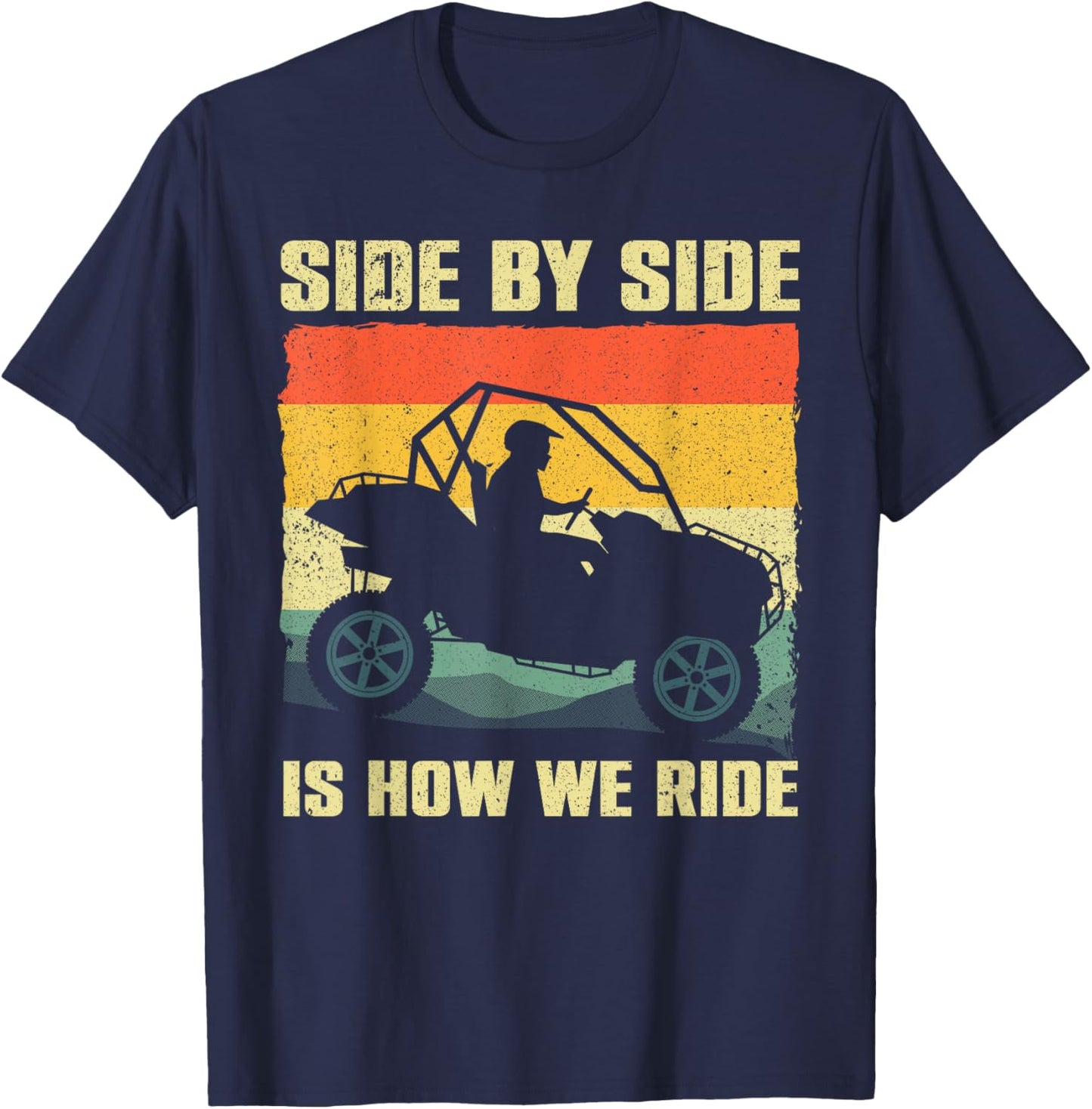 Funny SxS Design Women SxS UTV Side By Side Vehicle T-Shirt - T-Shirt | Navy