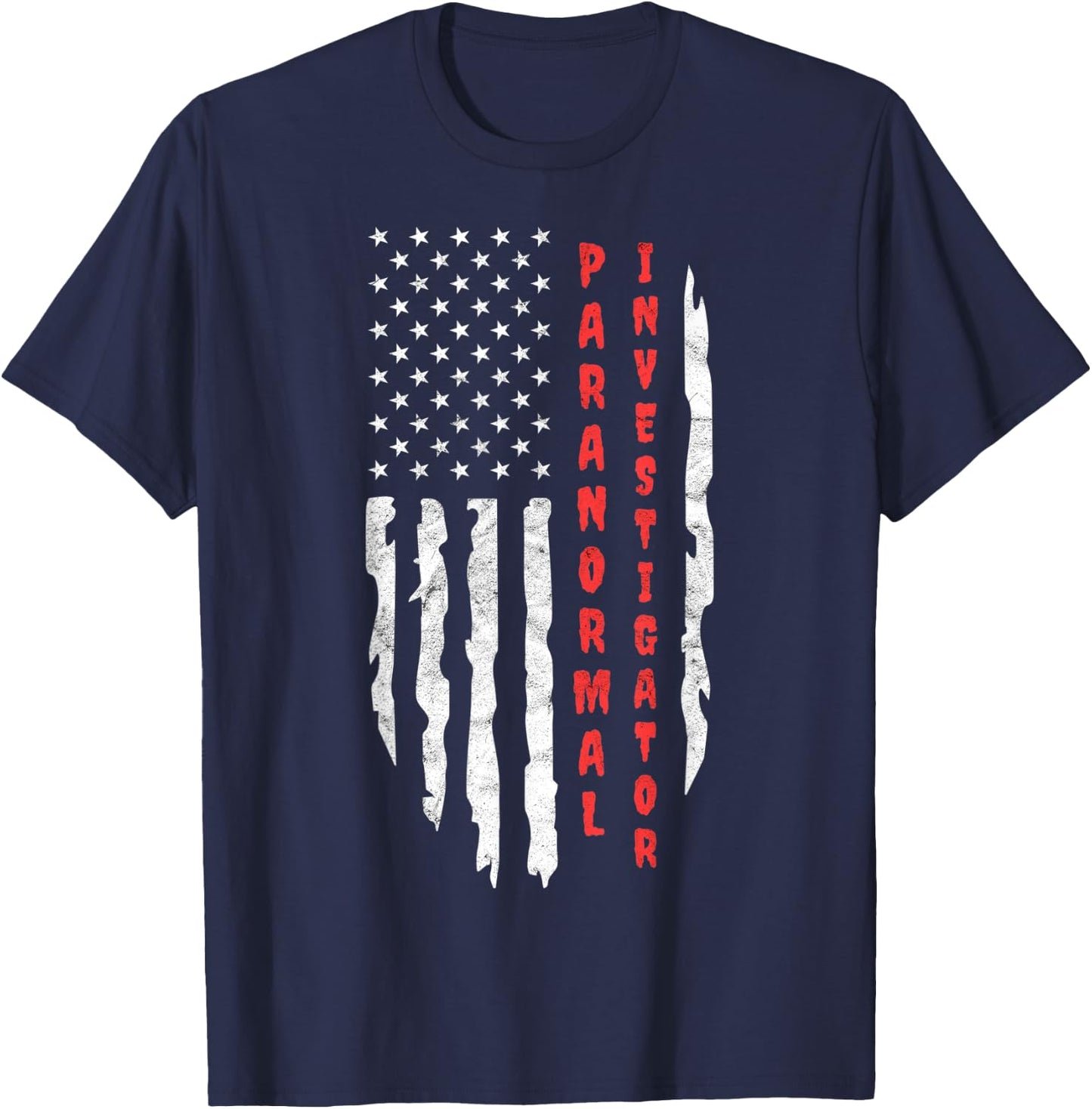 Ghost Hunting Paranormal Investigator T-Shirt - T-Shirt | Navy