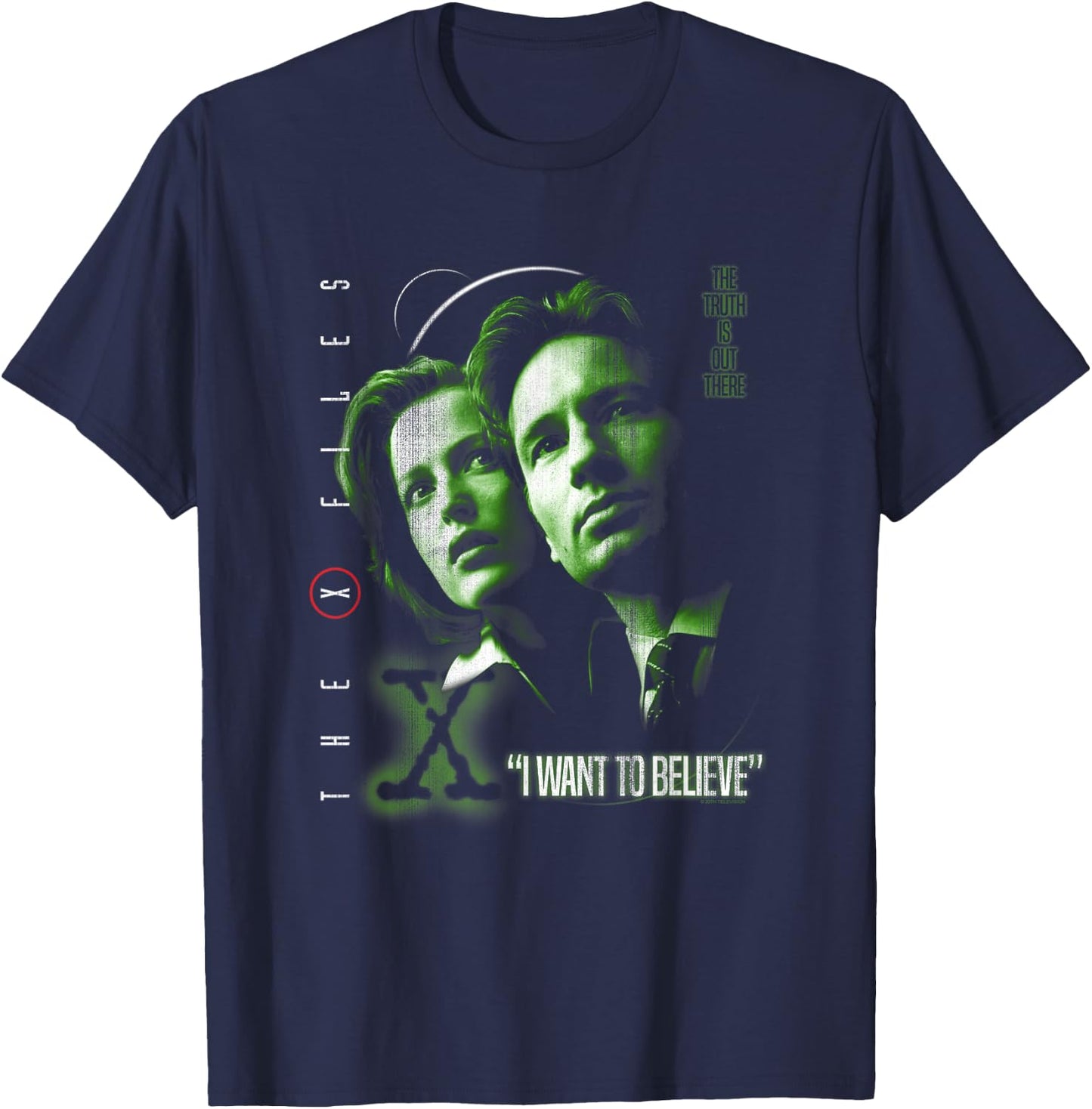 X-Files I Want to Believe T-Shirt - T-Shirt | Navy